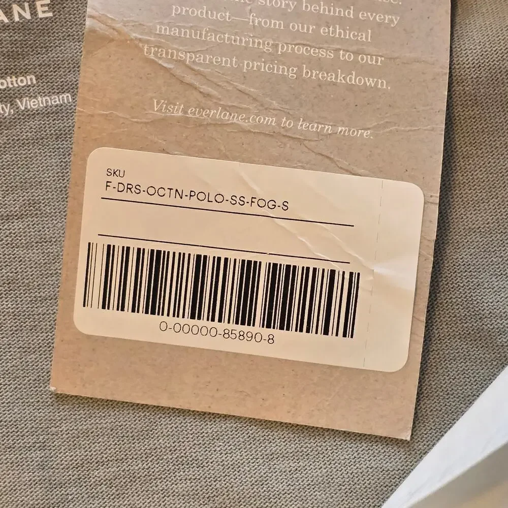 Everlane Polo Dress Womens Size Small Gray Above Knee 100% Organic Cotton NWT - Picture 4 of 9